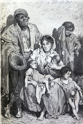 familia de mendigos de Ja&eacute;n. (Dore)